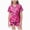 H167-Hot Pink, variant on TOWED22 Halloween Pajamas Girl Fall Costume Graphic Button Up Sleepwears Loungewear 2 Piece Top and Shorts Pjs Sets for 2-13 Years Teens(White,2-3 Y)