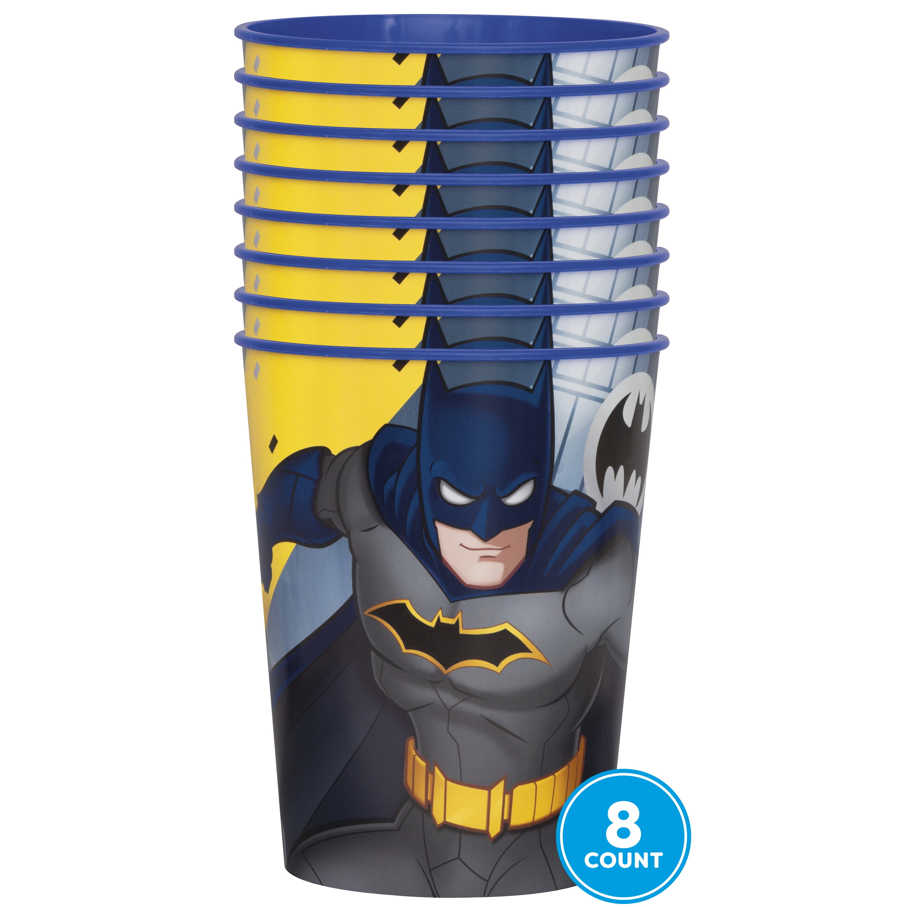 Batman Set Of 5 DC Comics Plastic Cups 