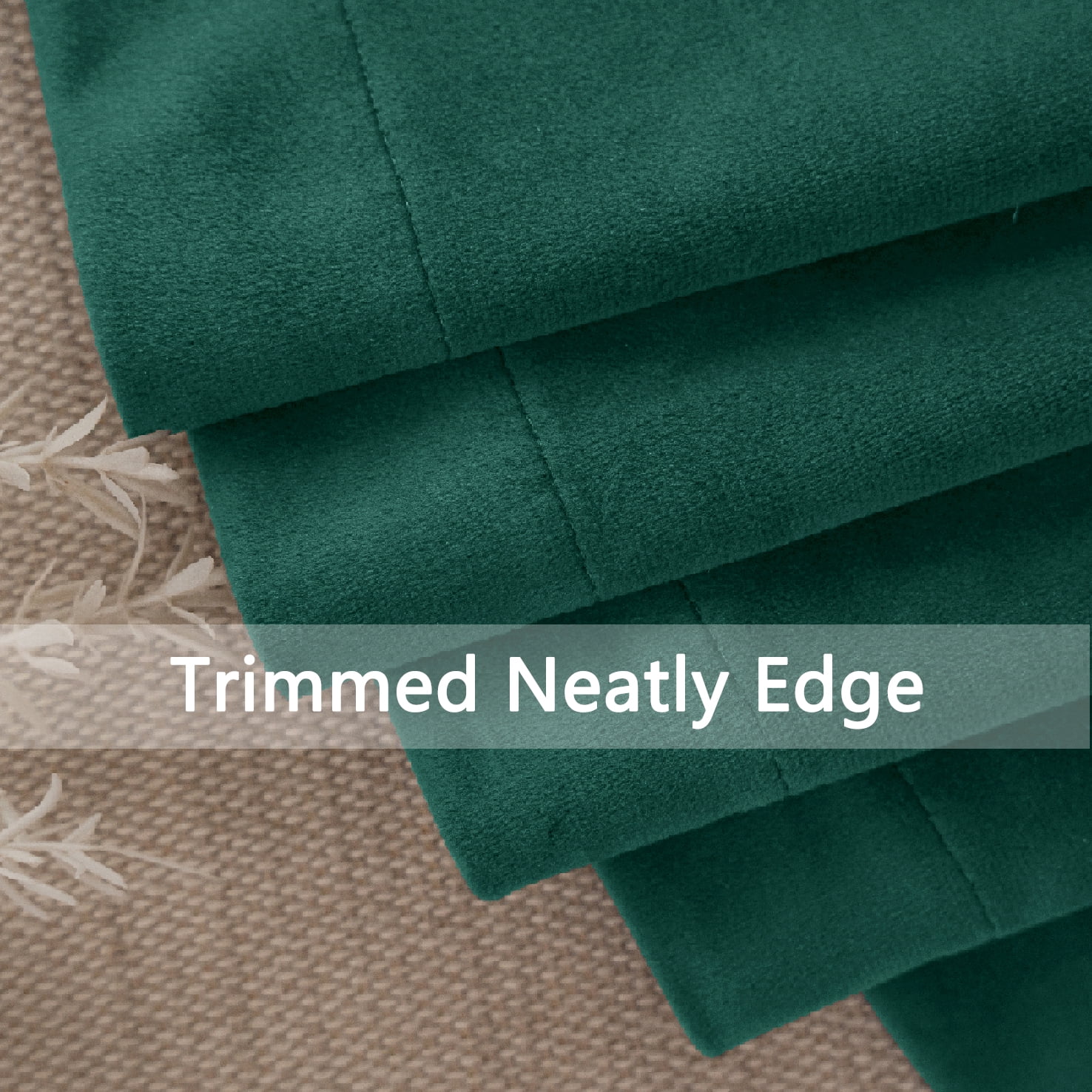 Back Tab Curtains, 2-Panel Set Rod Pocket & Pinch Pleat Design Light-Filtering & Thermal Insulation Ideal for Living Room, Bedroom & Office Windows