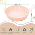 thumbnail image 3 of 8 Pieces Silicone Air Fryer Liners, Reusable Silicone Bowl Basket Fit for 3.6 to 6.8 QT Air Fryer, Replacement Air Fryer Accessories, 3 of 6