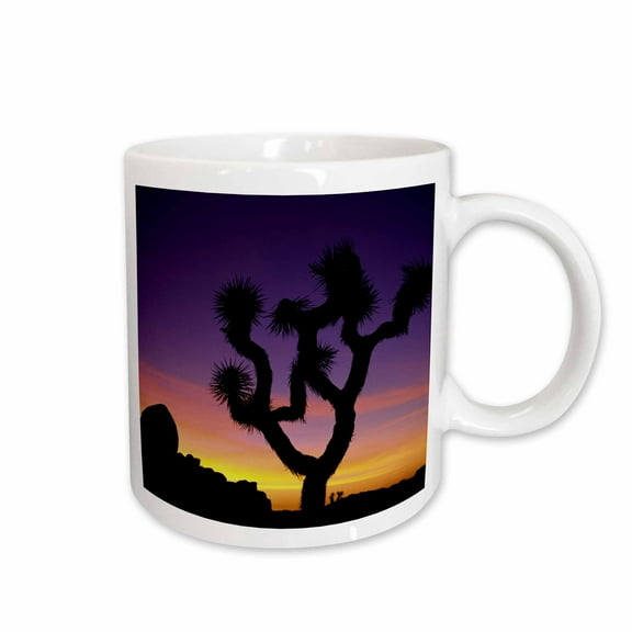 3drose, Unique Yucca Tree in Joshua Tree National Park, California., 11oz Mug