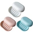 thumbnail image 1 of Jabonera de viaje con tapa, impermeable y resistente al agua, portátil, para viajes, baño, camping, al aire libre (3 colores) esquí esquí Gafas de esquí, 1 of 5
