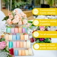 thumbnail image 4 of 5 -Tier Macaron Tower Stand, Square Tiered Dessert Cake Display Stand Serving Tray,Bakery Decor -Transparent, 4 of 5