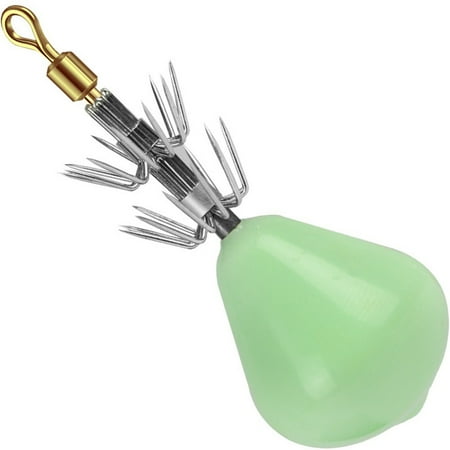 Hard Fishing Lure 6cm/60G Squid Jig Hook Crank Artificial Jigs Cuttlefish Bait