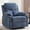Navy Blue, variant on Manual Rocker Recliner Chair for Adults with Vibration Massage,Glider Rocking Recliner Chairs for Living Room Bedroom Overstuffed Soft Reclining Sofa Chair with Pockets and Cup Holds (Coffee)