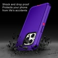 thumbnail image 6 of Casetego Shockproof Liquid Silicone Protective 2 Pack Screen Protector iPhone 15, Purple, 6 of 7