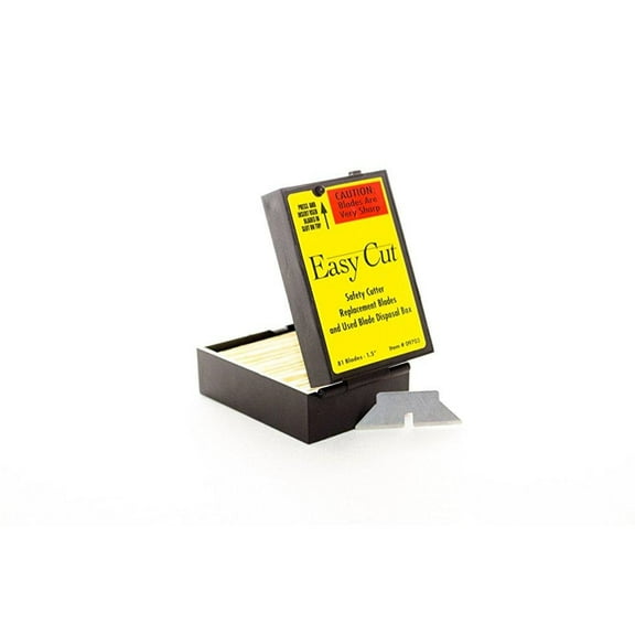 Easy Cut Safety Cutter Blades & Disposal Unit, Box of 81 Blades