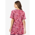 thumbnail image 2 of Woman Within Plus Size Perfect Printed Short-Sleeve V-Neck Tunic, 2 of 5