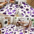 thumbnail image 6 of Purple Polka Dots 3'x5' Washable Rug, Modern Abstract Art Non-Slip Area Rugs for Entryway Kitchen Classroom, StainResistant Dorm Throw Carpet, Low Pile Soft Indoor Floor Mat Geometric, 6 of 9