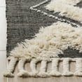 thumbnail image 3 of SAFAVIEH Kenya Jannine Geometric Diamonds Fringe Area Rug, Black/Ivory, 5' x 8', 3 of 6