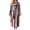 Gray-RongHuan robes, variant on RongHuan Women's Striped Plush Robe Long Soft Fluffy Bathrobe Cozy Thick Loungewear Fuzzy Robe Color Block