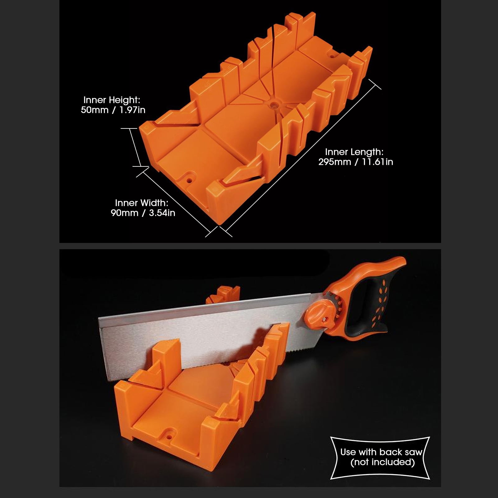 Mitre Box for Back Saw Slot Angles 