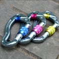 thumbnail image 2 of CNKOO Mousquetons d'Escalade à Verrouillage Automatique 25 Kn, Clips à Torsion et Mousquetons Robustes pour Escalade sur Rocher, Rappeler et Alpinisme, en Forme de D, 4,13 Pouces, Grande Taille, 2 of 8