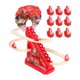 thumbnail image 5 of Juguete eléctrico de Papá para subir escaleras con luz y música, ideal para interiores, como recuerdo de fiesta, decoración del hogar para niños, con 12 figuras de Papá Noel, 5 of 10
