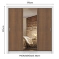 thumbnail image 3 of Ropero Closet Madesa Lyon 3 Puertas 1 con Espejos B, 3 of 5