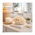 thumbnail image 2 of Petal Coral Figurine for Home Decor - Sculpture for Bathroom, Office, Room and Living Room Styling - Coastal Ornaments Resin Accent Piece for Shelf and Coffee Table Centerpiece - 4", Ivory & Tan, 2 of 11