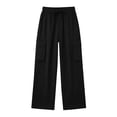 thumbnail image 3 of ByworldtasicNo Boundaries Women's High Waist Wide Leg Cargo Pants, Drawstring Flowy Casual Trousers with Pockets for Hiking Work, 3 of 8