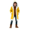 thumbnail image 2 of Tdoqot Boys Winter Coats Sherpa Lined- Casual Thick Cardigan Warm Kids Hooded Long Jacket Yellow Size 10, 2 of 7