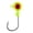 C, variant on 10 Pcs Fishing Jig Heads 1 Inch Round Ball Design for Freshwater Crappie, Weedless Bottom Bouncing Jigs with Sickle Hooks for Bass Trout Panfish Bluegill, River Lake Pond Fishing, Fishing