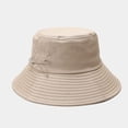 thumbnail image 5 of CoCopeaunts Large Bucket Hat Women Big-Brimmed Fisherman Hat Unisex Pure Color Basin Caps with Adjustable Chin Strap Pin Decorate, 5 of 8