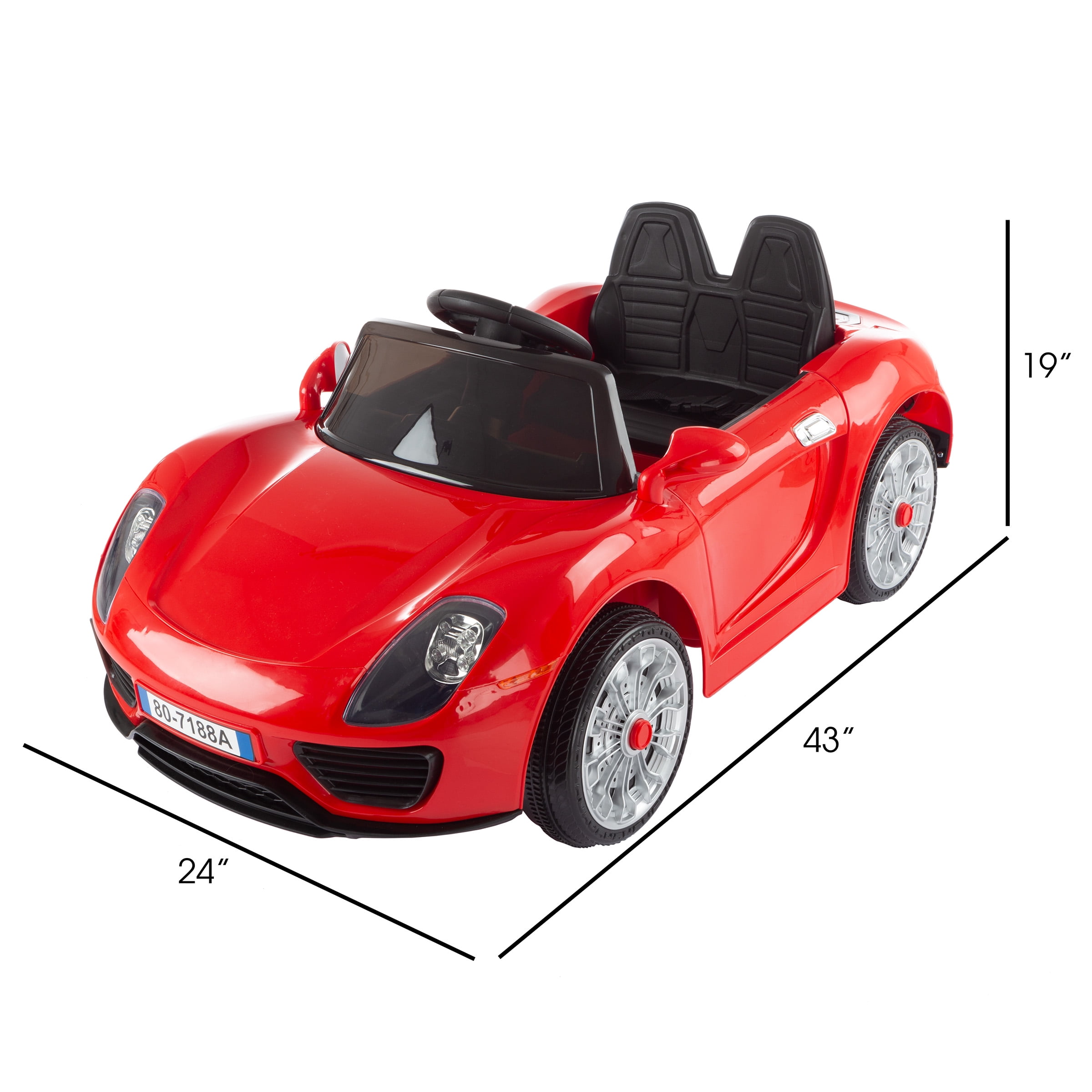 Lil Rider 6 V Sports Car Motorized Electric Rechargeable Battery