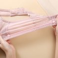 thumbnail image 5 of YWDJ Lounge Bras for Women Plus Size Pullover Bras Wireless Sleep Bras Wide Strap Full Coverage Push up Wrap Comfy Bras Padded Plus Size Lace Comfortable Bras Lounge Bras Pink 3XL, 5 of 9
