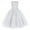 White, variant on IBTOM CASTLE Flowers Girls Tulle Lace Dress for Kids Wedding Bridesmaid Pageant Birthday Party Communion Formal Princess Prom Maxi Gown 6-7 Years White