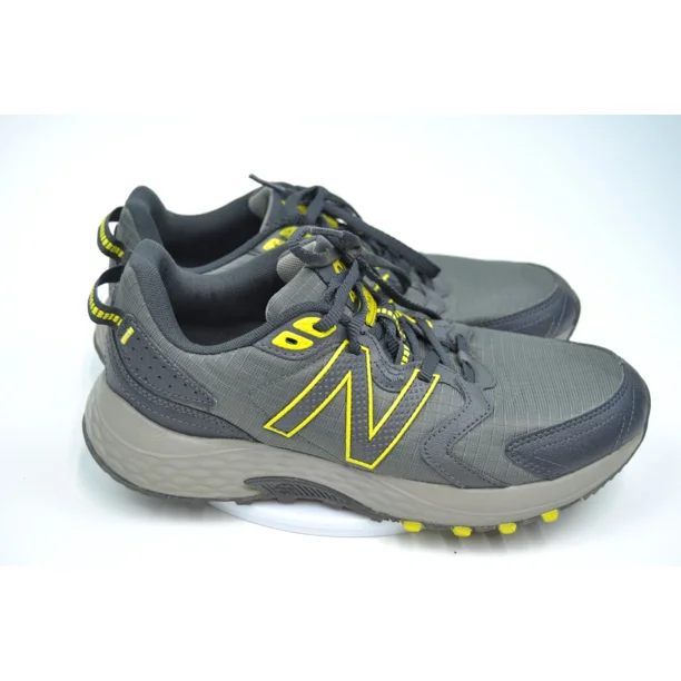New Balance Mens MT410 V7 Black Neon Green Trail Running Shoes US Sz 7.5 D