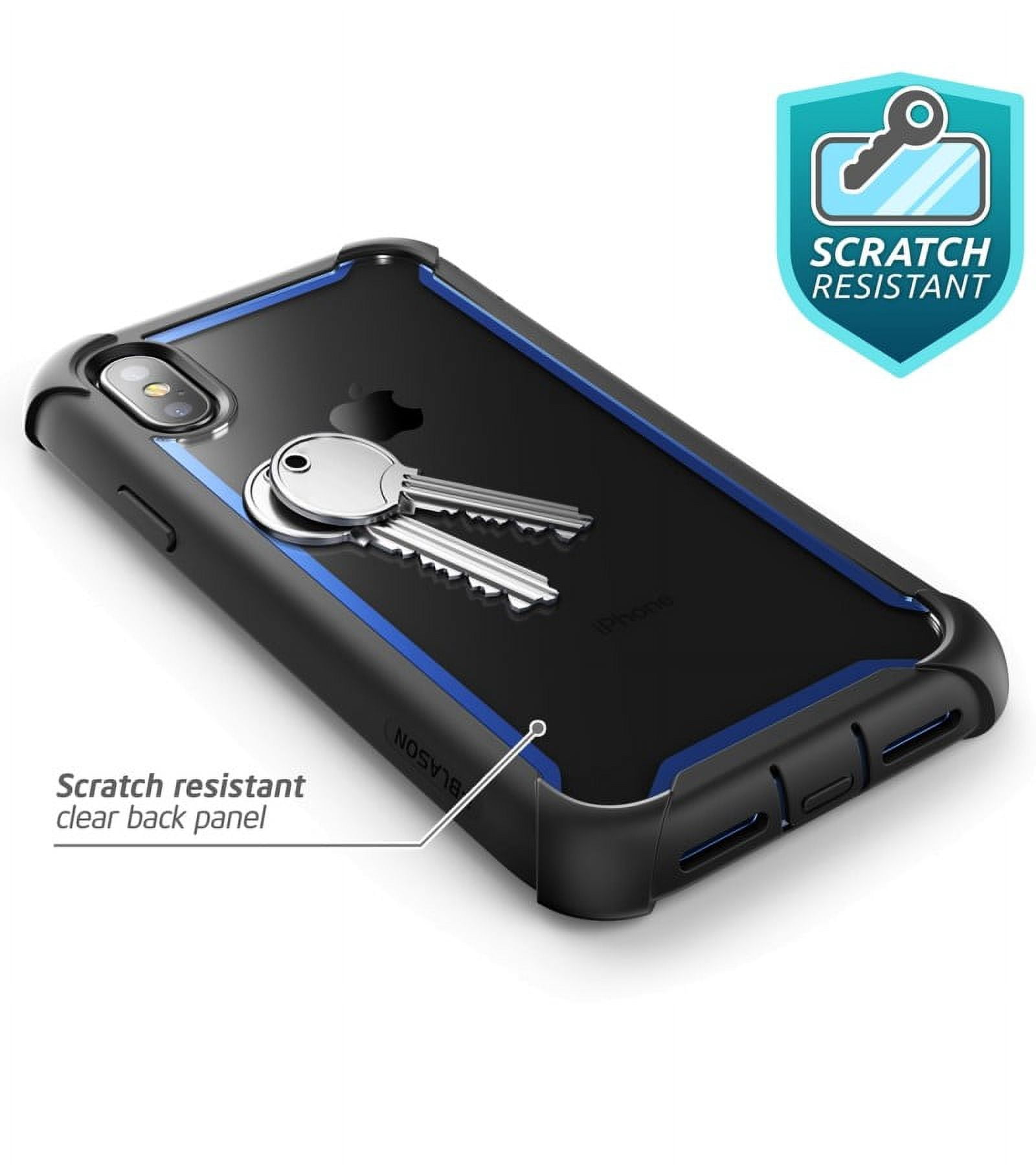 iPhone XS Max Case, i-Blason [Ares] Full-body Rugged Clear Bumper Case with Built-in Screen Protector for iPhone XS Max Case (2018 Release)