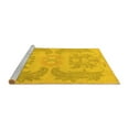 thumbnail image 2 of Ahgly Company Machine Washable Indoor Rectangle Abstract Yellow Modern Area Rugs, 7' x 9', 2 of 4
