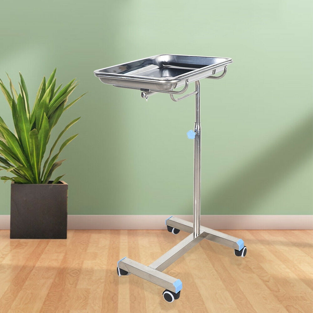 Miumaeov Rolling Salon Tray Station Dental Trolley Cart Tray Rack