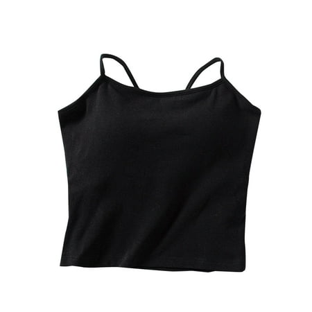 Bufgaceh Womens Camisoles Tops with Built in Padded Bra Cutout Bow Back Basic Breathable Tank Top Fashion Comfort Loungewear