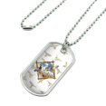 thumbnail image 2 of Duck Diamond Mallard Hunting Military Dog Tag Pendant Necklace with Chain, 2 of 5
