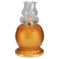 thumbnail image 3 of Lámpara de aceite de Buda con parte delantera esmaltada para evitar resbalones, luz retro de queroseno para templo sala de estar, 3 of 14