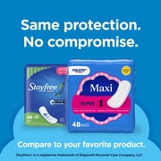 Equate Maxi Pads, Super Absorbency, Size 2, 48 Count