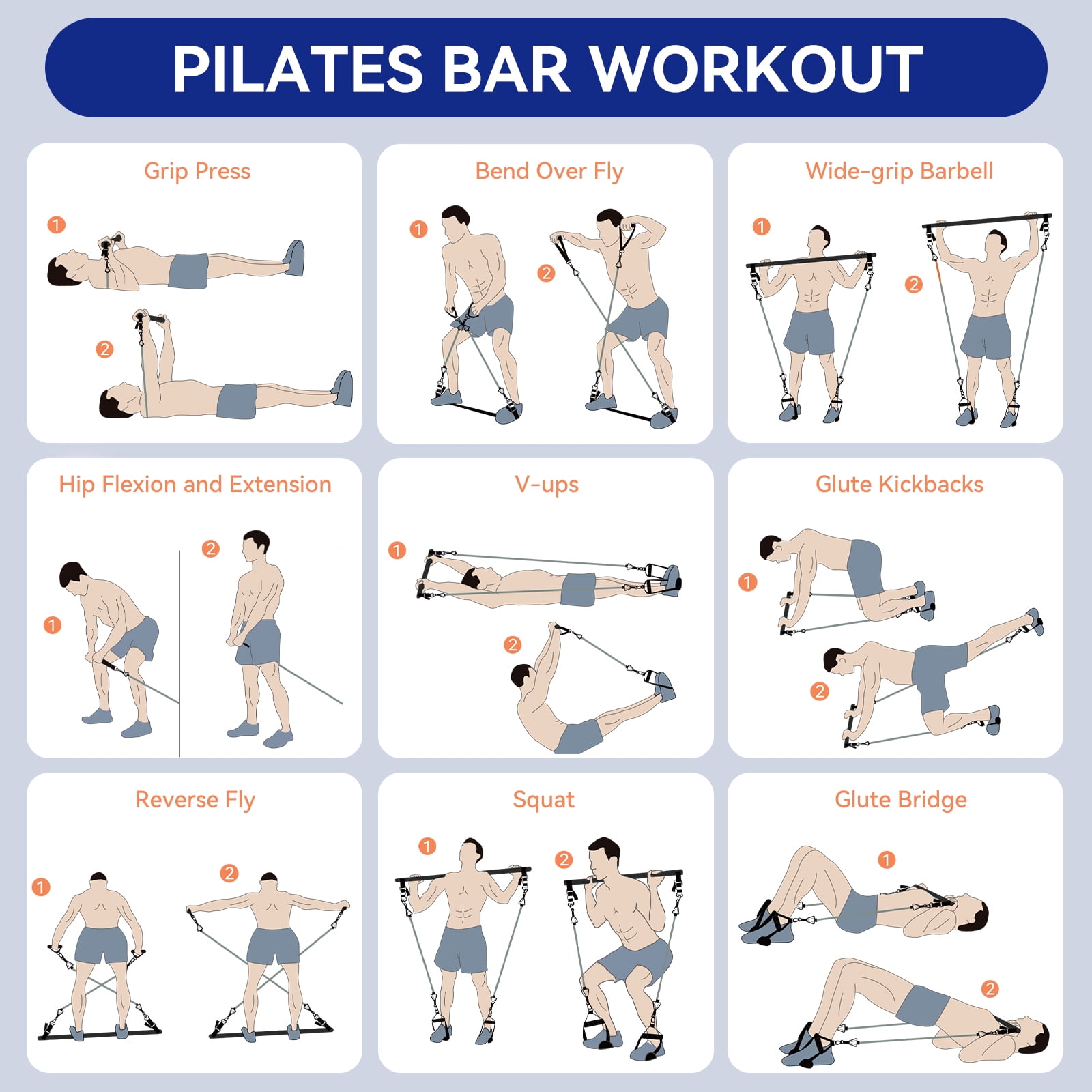 Pilates bar kit workout sale