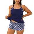 thumbnail image 2 of Tankini Swimsuits for Women Fashion Strappy Top And Pocketed Swim Bottoms Two Piece Swimwear Bathing Suit 2026, 2 of 6