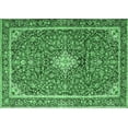 thumbnail image 1 of Ahgly Company Indoor Rectangle Medallion Emerald Green Traditional Area Rugs, 2' x 5', 1 of 4