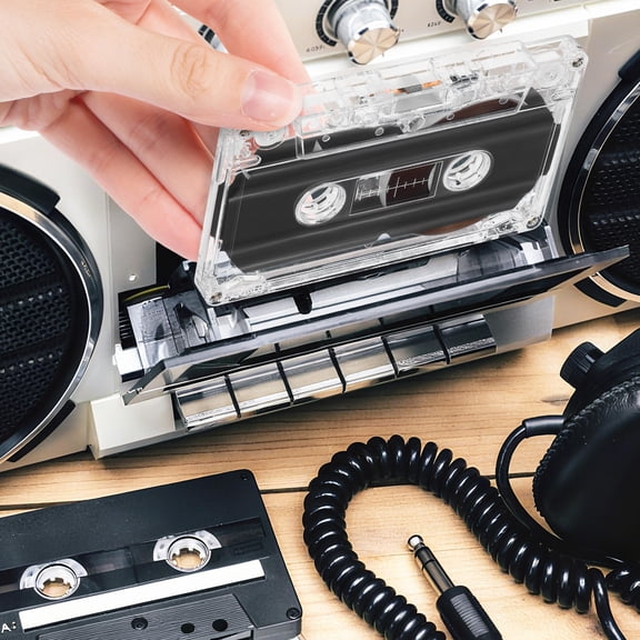 UPOUART 2Pcs Low Noise Blank Audio Cassette Tape 30 Min Recording for Mixtape and Voice Messages