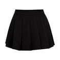 thumbnail image 5 of Fgnfyis Women's Solid Color Pleated Half Skirt for 2025 Spring and Summer Leisure Wear Fashionable Black L, 5 of 9