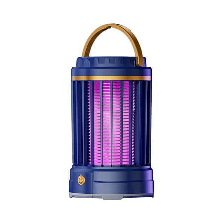 

Youpineg Mosquito Killer Lamps High Power Electric Portable Camp Indoor Outdoor Light with Hanging Loop Usb Led Purple Light Trap Backyard Camping Using (Blue)
