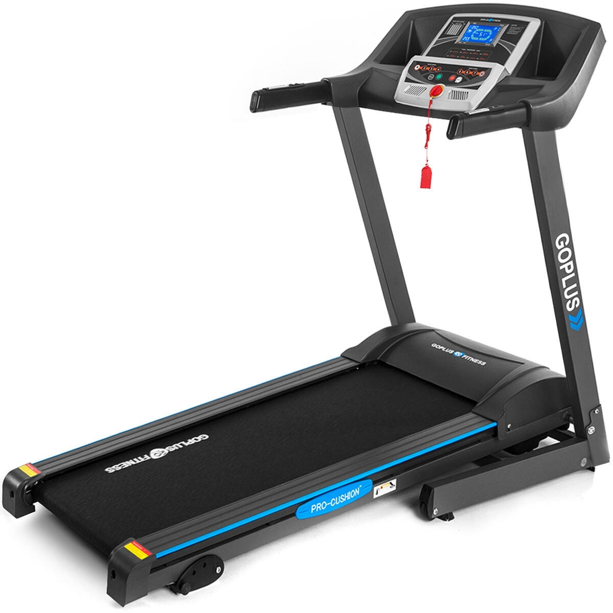 Goplus 2.25 hp folding electric treadmill motorized power running machine fitness Clearance