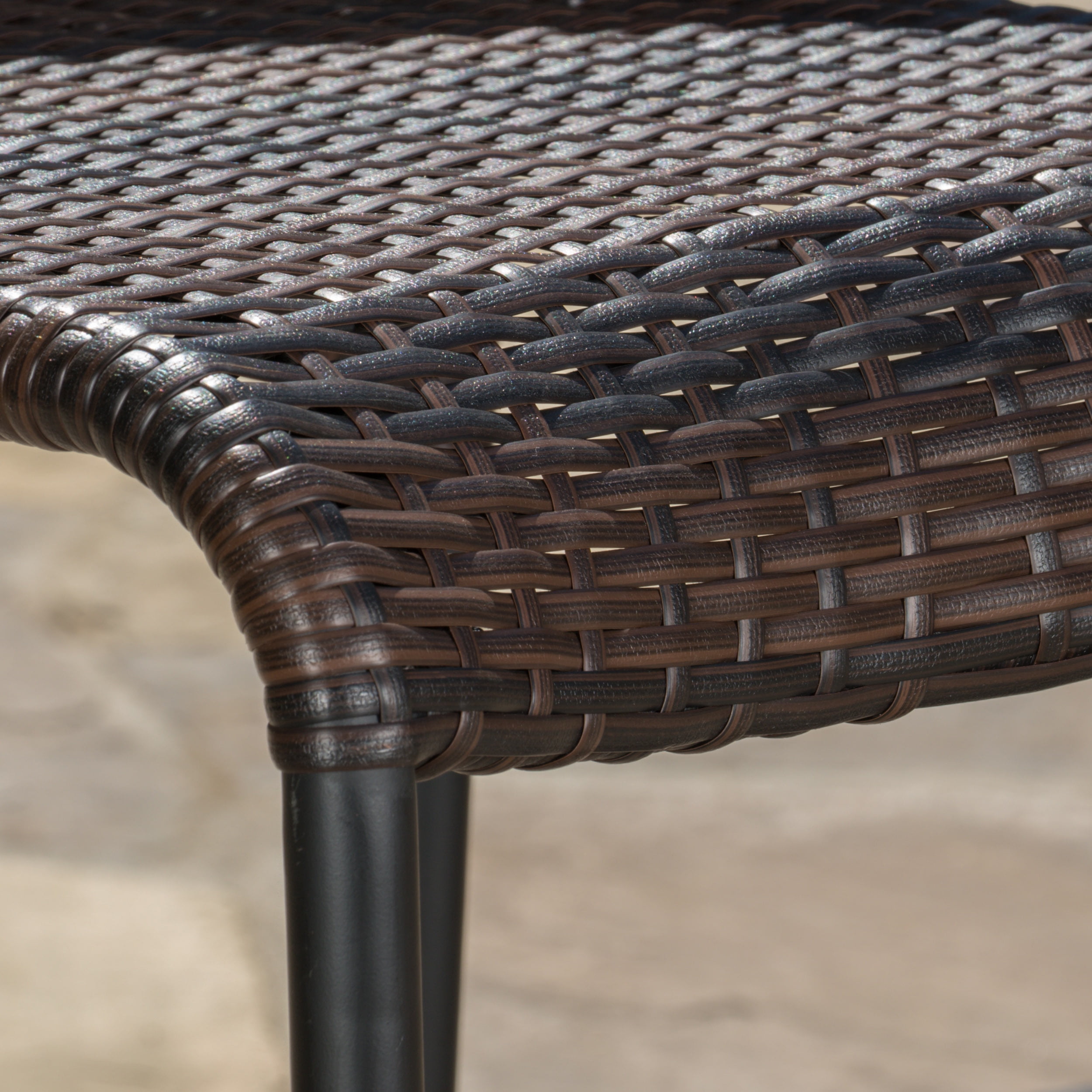 Haena Wicker Counterstool, Set of 4, Multibrown