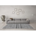 thumbnail image 3 of Ahgly Company Indoor Round Abstract Gray Modern Area Rugs, 3' Round, 3 of 4