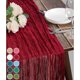 thumbnail image 1 of Camino de mesa de gasa estilo bohemio Yoyauz, estilo rústico, transparente, para bodas, despedidas de soltera, fiestas de cumpleaños, tartas, decoración de mesa, 9,8 pies de largo, 1 of 7
