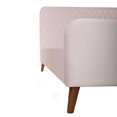 thumbnail image 5 of Better Home Products Roza Velvet Upholstered Queen Bed with Headboard Light Pink, 5 of 5