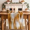 thumbnail image 2 of Table Runner 72 Inches Long for Kitchen Dining, Orange Grey Dresser Scarf Farmhouse, Dining Table Decorations for Wedding/Parties, Vintage Minimalist Abstract Gradient Art 16 x 72 In, 2 of 8