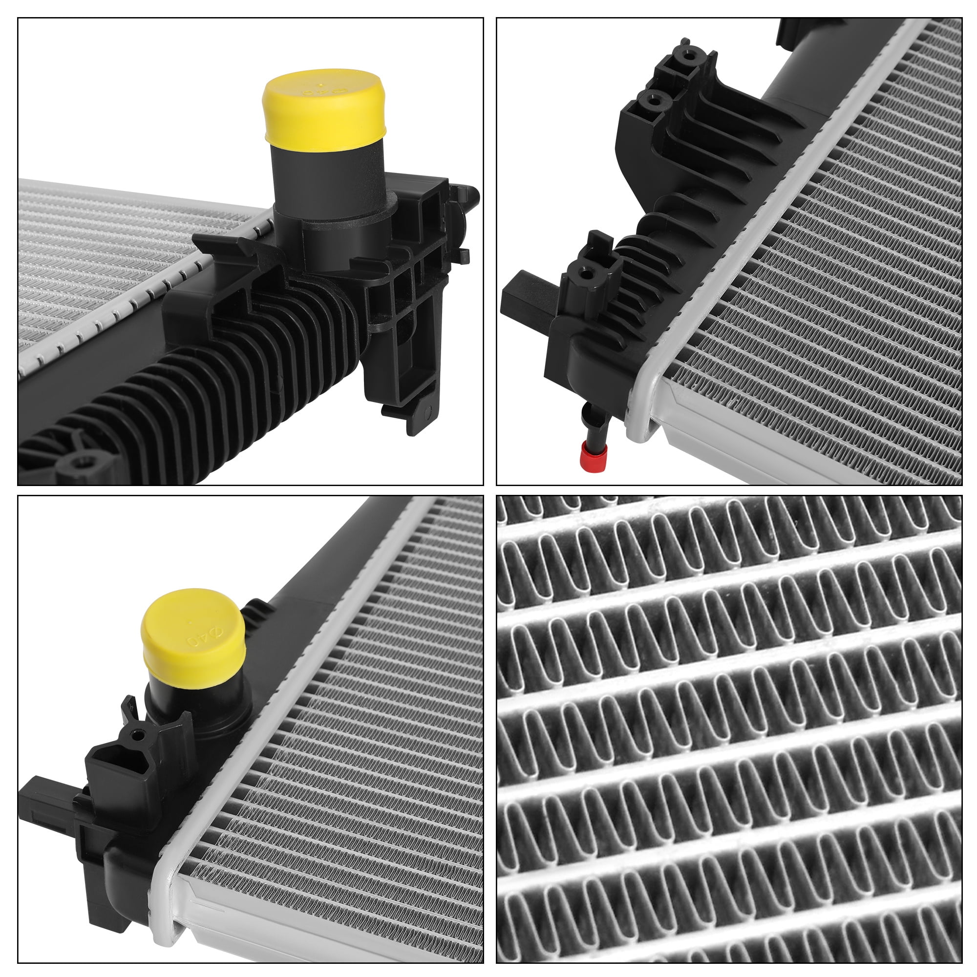 LEDKINGDOMUS Direct Fit Radiator for 2017-2023 Chrysler Pacifica & 2020-2023 Voyager 3.6L V6, OEM Replacement Aluminum Core (CH3010378) (CAP NOT INCLUDED)