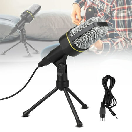 Studio Microphone, TSV Condenser Studio Microphone, Vocal Recording Computer Microphone w/Tripod Stand for Youtube PC Laptop Tablet and