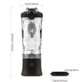 thumbnail image 3 of 1 ud., Licuadora Portátil de 20 oz con Batería Recargable por USB, Modos Dobles para Batidos y Jugos Frescos, Diseño Compacto para Nutrición en Movimiento, 3 of 10